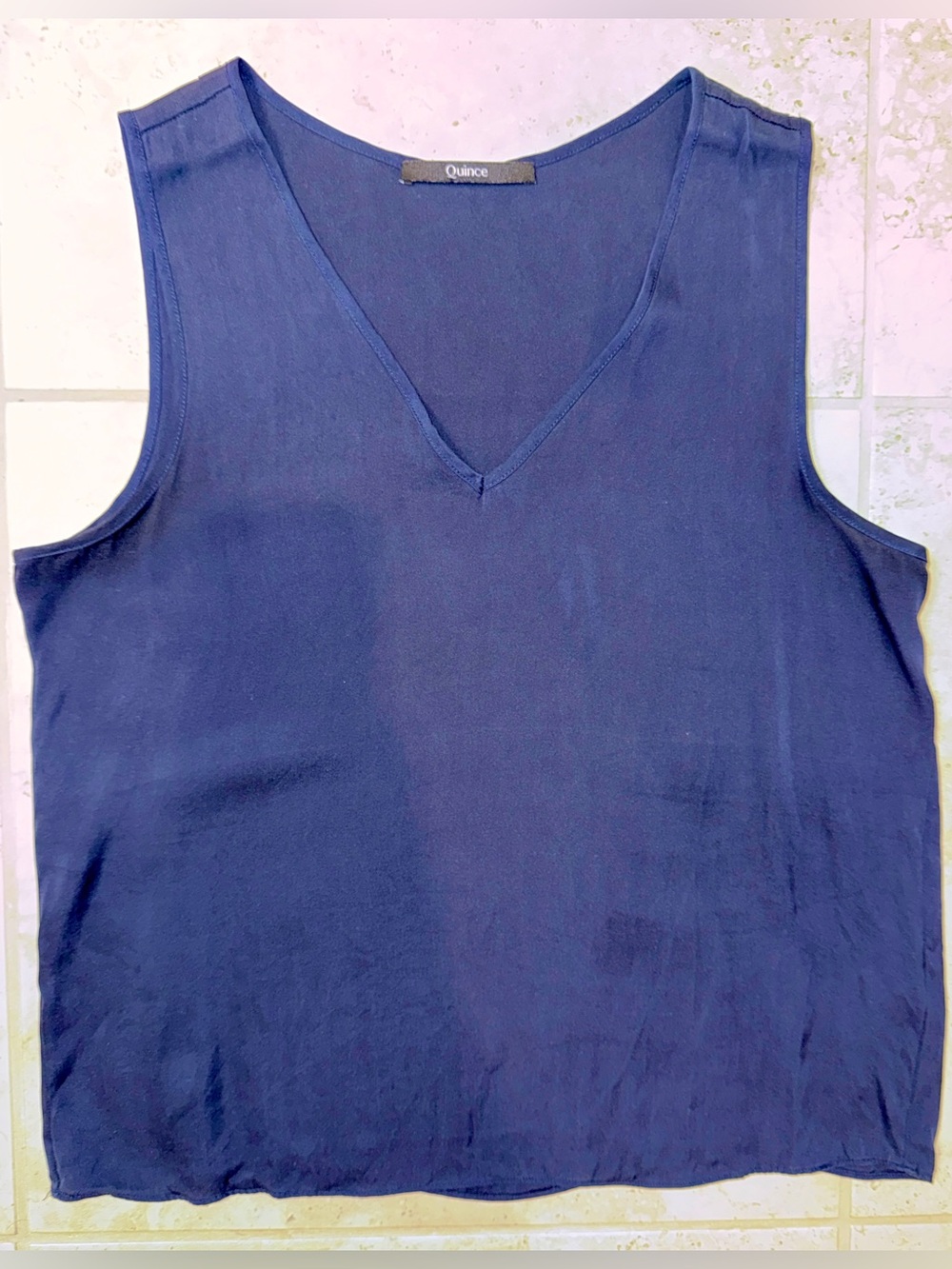 Quince Washable Stretch Silk Tank Medium